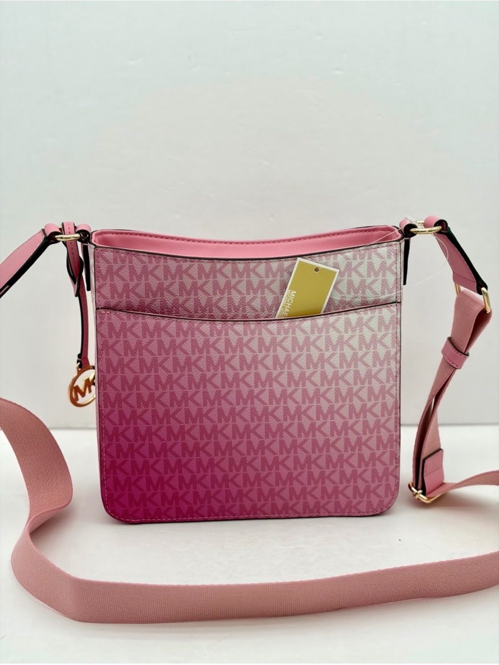MICHAEL KORS Pink Signature Ombre Crossbody Bag - Picture 11 of 12